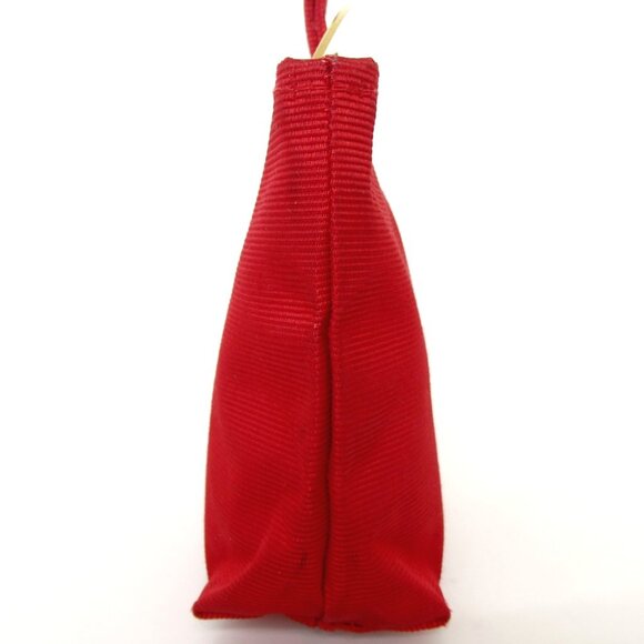 Authentic CELINE logo circle mini bag Pouch polyester [Used] - Picture 4 of 6